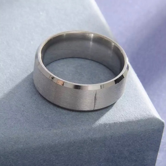 Stainless Steel PLAIN MATT FINISHED MEN BIKER RING - Picture 12 of 15